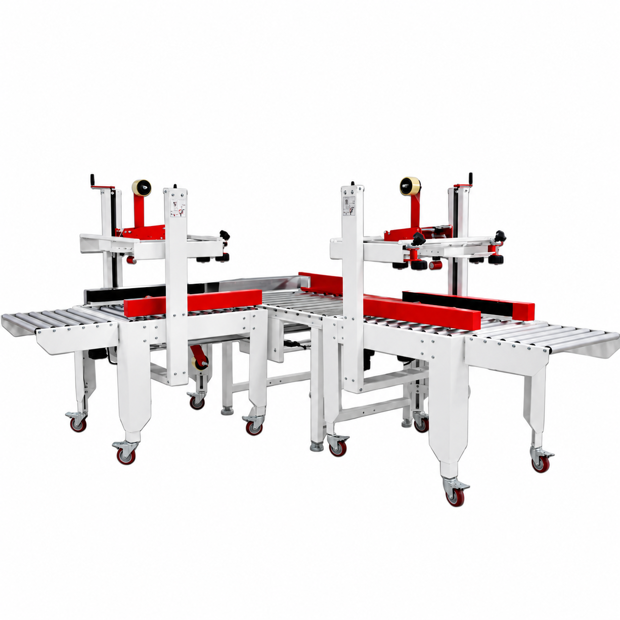 Máy dán thùng carton bán tự động BF-5050X + BF-5050XL